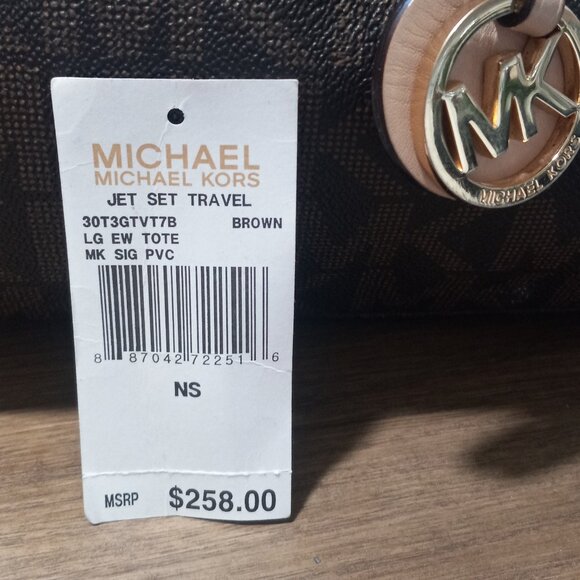👉LAST CHANCE‼️ MICHAEL KORS Jet Set Travel Large Logo Tote Shoulder Bag - Picture 5 of 16